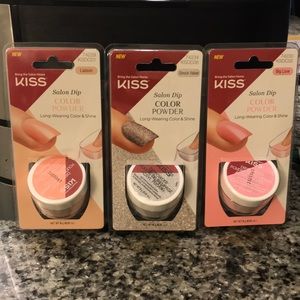 Kiss salon dip color powders